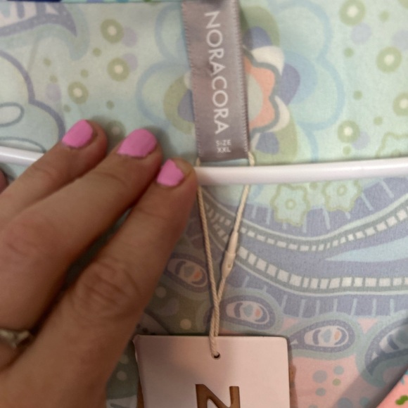 NWT NORACORA XXL Boho V-Neck Tunic Mini Dress Multicolor Paisley Dress - Picture 5 of 8